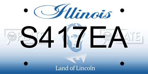 S417EA Illinois License Plate