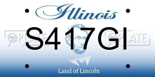 S417GI Illinois License Plate