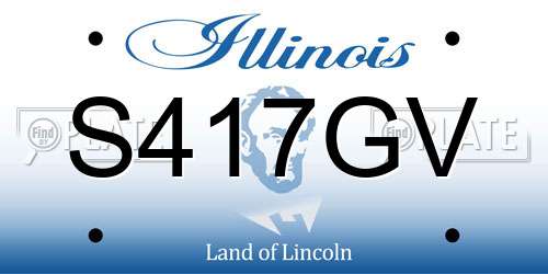 S417GV Illinois License Plate