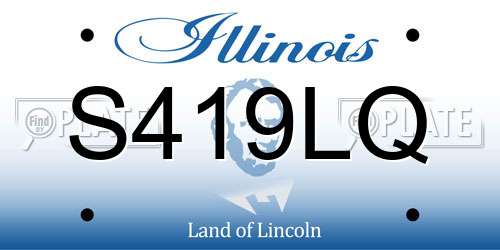 S419LQ Illinois License Plate
