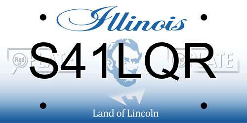 S41LQR Illinois License Plate