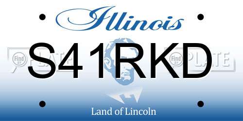 S41RKD Illinois License Plate