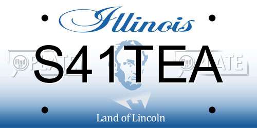 S41TEA Illinois License Plate