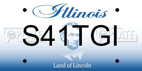 S41TGI Illinois License Plate