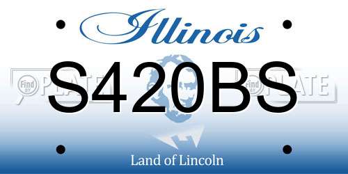 S420BS Illinois License Plate