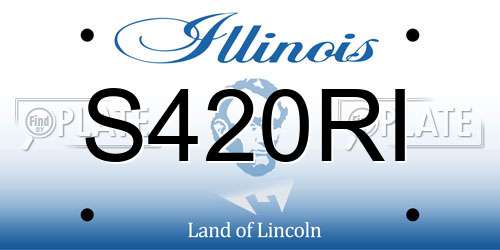 S420RI Illinois License Plate