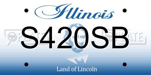 S420SB Illinois License Plate