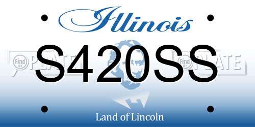 S420SS Illinois License Plate