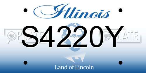 S4220Y Illinois License Plate