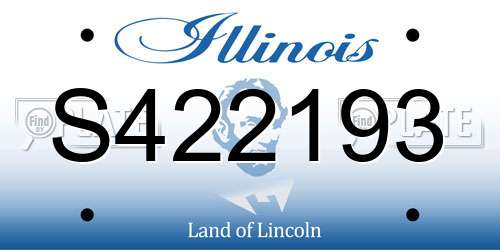 S422193 Illinois License Plate