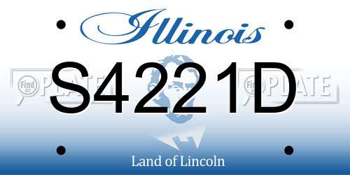 S4221D Illinois License Plate