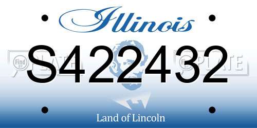 S422432 Illinois License Plate