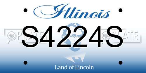 S4224S Illinois License Plate