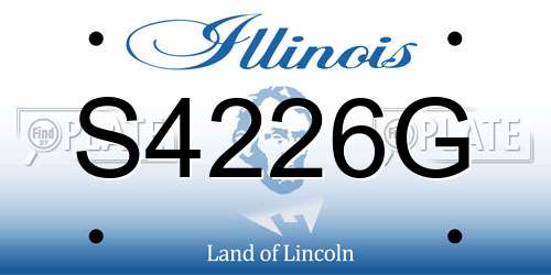 S4226G Illinois License Plate