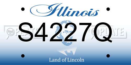 S4227Q Illinois License Plate