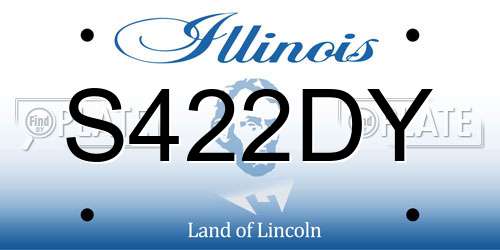 S422DY Illinois License Plate