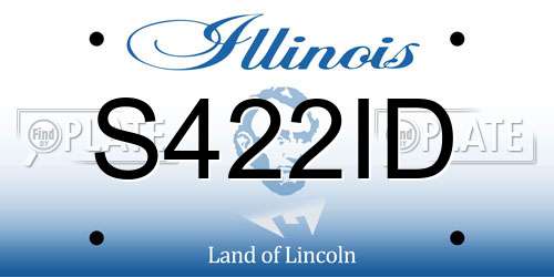 S422ID Illinois License Plate