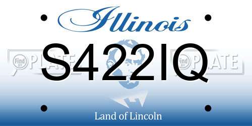 S422IQ Illinois License Plate