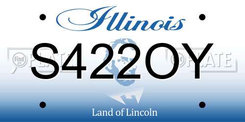 S422OY Illinois License Plate
