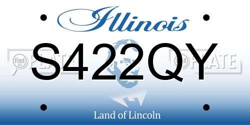 S422QY Illinois License Plate