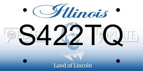 S422TQ Illinois License Plate