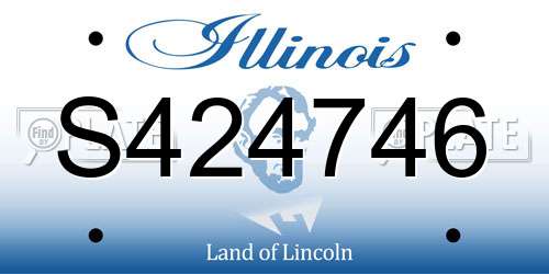 S424746 Illinois License Plate