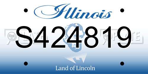 S424819 Illinois License Plate