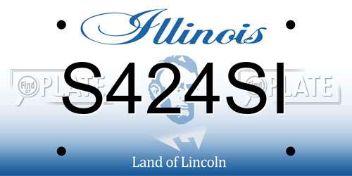 S424SI Illinois License Plate