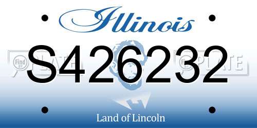 S426232 Illinois License Plate