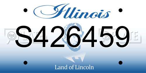 S426459 Illinois License Plate