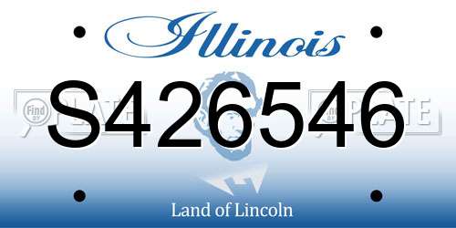 S426546 Illinois License Plate