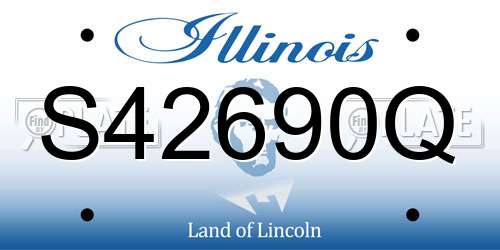 S42690Q Illinois License Plate