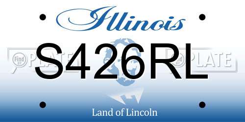 S426RL Illinois License Plate