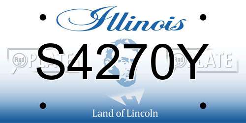 S4270Y Illinois License Plate