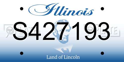 S427193 Illinois License Plate