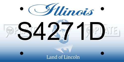 S4271D Illinois License Plate