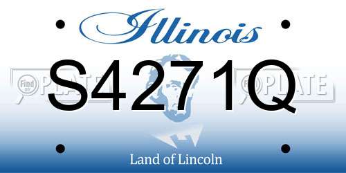 S4271Q Illinois License Plate
