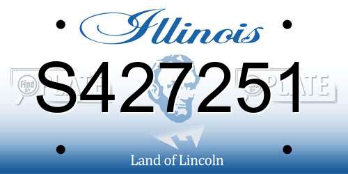 S427251 Illinois License Plate