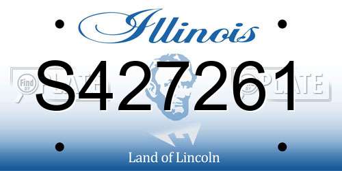 S427261 Illinois License Plate