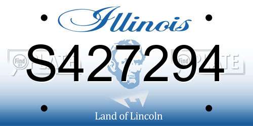 S427294 Illinois License Plate