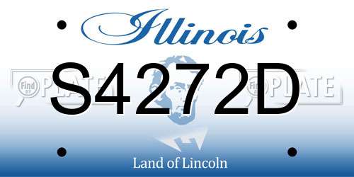 S4272D Illinois License Plate