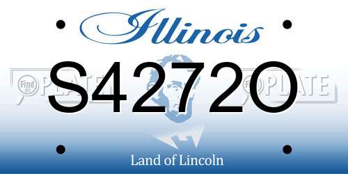 S4272O Illinois License Plate