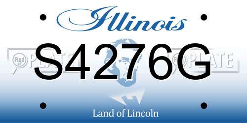 S4276G Illinois License Plate