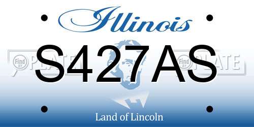 S427AS Illinois License Plate
