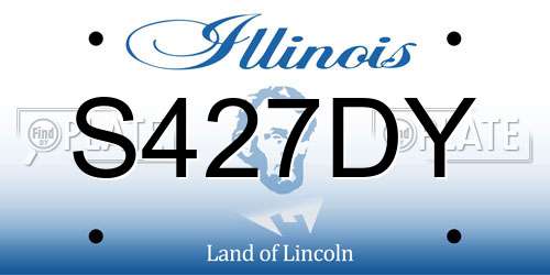S427DY Illinois License Plate