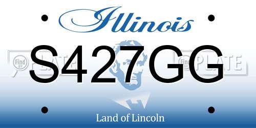S427GG Illinois License Plate