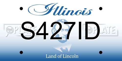S427ID Illinois License Plate