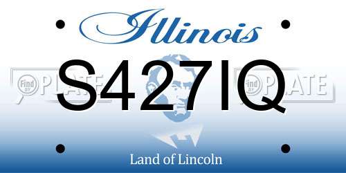 S427IQ Illinois License Plate