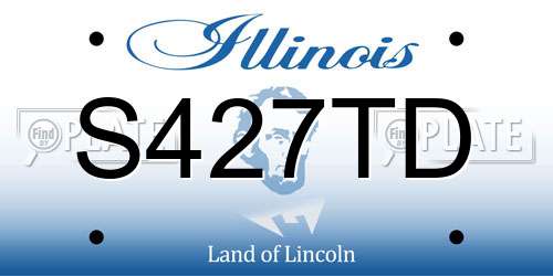 S427TD Illinois License Plate