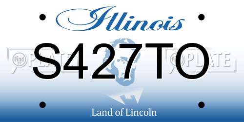 S427TO Illinois License Plate